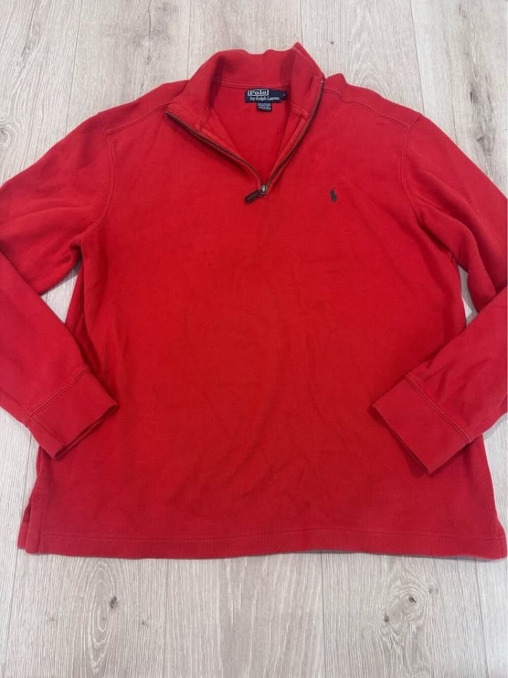 Polo Ralph Lauren 1/4 Zip Pullover Sweater Men's L Red